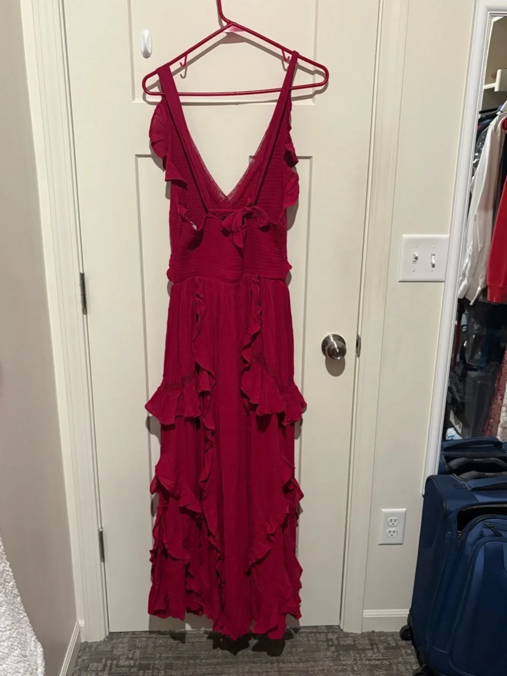 Free People Marsai Maxi Dress Small Color: Summer Cherries NWT - Picture 4 of 6